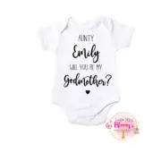 Custom Godmother Proposal Baby Bodysuit