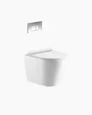 Bathroom White In Wall Hung Toilet Concealed Cistern Superior Soft Close NEW