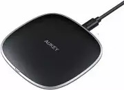 AUKEY Wireless Charger Qi Certified, Fast Wireless Charging Pad with 10W, 7.5W a