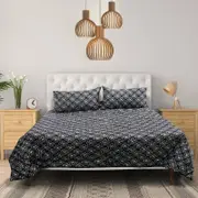 3 Piece Botanica Printed Comforter Set Rosebud King