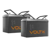 2 PCS VoltX 12V 100Ah Lithium Battery Grade-A Cell