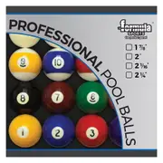 Professional Pool Snooker Billiard Table Balls 2 & 1/4 inch Large American 9 Ball