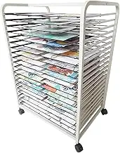 Art Drying Rack, for A2, 4K, Oil Painting Board Drying Rack, Educational Product Drying Rack, Space-Saving Shelf, 3.5cm Spacing Children Drying Easel (Size : 68x50x97CM)