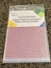 Dritz Quilting Basket Clear Template Plastic Grid 5 Sheets 8.5" x 11"
