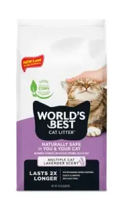 Multiple Cat Lavender Scented 15-Pounds - Natural Ingredients, Quick Clumping...