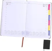 TOGEVAL Daily Planner Notebook Appointment Planner with Monthly Tabs Weekly Pages Ink Resistant Soft Cover Organizer for Efficient Planning and Scheduling