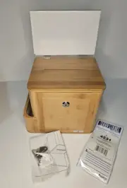 New SAFCO Suggestion Box -4237NA- Natural Bamboo Mahogany - Voting Box with Lock