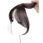 Fake Fringe Hair Toppers Wigs with Bangs Invisible Clip on Hairpieces Women