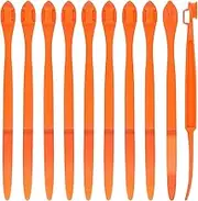 10pcs Orange Peeler Tool, Long Handle Serrated Citrus Peel Cutter Easy Hold Plastic Vegetable Lemon Slicer Fruit Opener Remover Kitchen Gadget Chef Tools