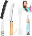 Crevice Cleaning Brush - Cleaning Brushes Set Grout Brush Cleaner Toilet Brush