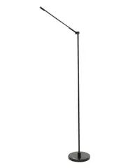 LEDlux Henri LED Dimmable Floor Lamp in Black/Marble