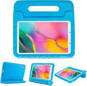 For Samsung Galaxy Tab A 8 inch 2019 T290/T295 kids Case, Kickstand Shockproof Protective Rugged Convertible Handle Stand Light Weight Kids Friendly Cover (Blue)
