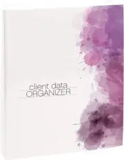 DIANE Salon Stylist Client Data Organizer Binder w/ Dividers Only 9 x 7.5 x 1.75