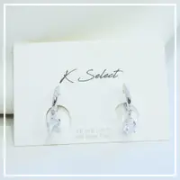 在飛比找蝦皮購物優惠-Kselect韓國飾品 微鑽垂墜 耳扣 耳環 易扣 韓國 耳