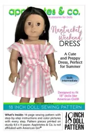 18" Doll Sewing Pattern Nantucket Weekend | Fits 18" Dolls such as American Girl