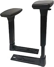 Gaming Chair Racing Chair 2D 3D 4D Armrest Replacement Parts (Color : 3D 2 Holes, Size : A Pair)