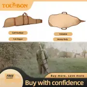 Tourbon Rifle Storage Case Soft Padded Scope Cover Canvas Gun Bag Travel Hunting
