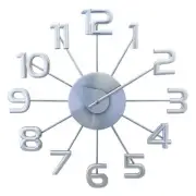 George Nelson George Nelson Silver Number Clock GN41167