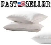 2-Pack Luxury Pillow Goose Down Pillow 1200 Thread Count Egyptian Cotton - New!