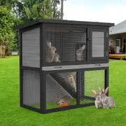 Advwin Wooden Rabbit Hutch Pet House Chicken Coop
