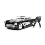 Jada 1:24 Scale Universal Monsters Wolfman & 1957 Chevrolet Corvette Diecast Car Model