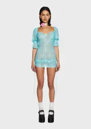 [dELiA*s by Dolls Kill] Strike A Pose Lace Mini Dress