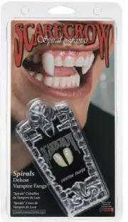 Scarecrow Spiral Fangs Vampire Dracula Hot