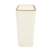 Press Pop-up Lid Trash Can Trashcan for Room Bedroom Garbage Wastebasket Office