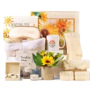 Sending Sunshine Gift, Get Well Soon Gifts Basket for Women, 10 Pcs Sunflower...
