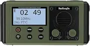 Generic 10000mAh Portable Emergency Radio Solar/Hand Crank Charging DAB FM Radio(Green)