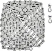 YBN 11 Speed Chain 120 Link w/Power Lock for Shimano/Sram/Campagnolo Silver, YB2701