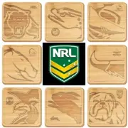 2025 NRL Bamboo Serving Cheeseboard or Chopping Board Gift - Choose your Team