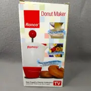 Ronco Donut Maker by Ron Popeil makes pancakes too/24 donuts