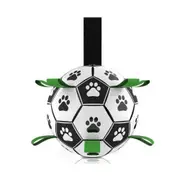 Aussie Land Paw Print Dog Soccerball for Pull, Toss and Tug play