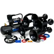 HornBlasters Katrina 228H Train Horn Kit - Extremely Loud - 2 Gallon 150 PSI