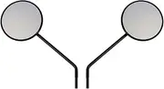 Rearview Mirror, Super Cub 50 (AA09), Super Cub 110 (JA44/JA59), Cross Cub 110 (JA45/JA60) Repair Miler, Left and Right Set (Left and Right Both 8mm Reverse Screws), CHRIS-101-055, Compatible Genuine