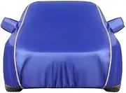 Full Car Cover Waterproof Breathable Dustproof Windproof Snowproof and Sunscreen Compatible with Fiat 124 Spider,Panda All-Weather Protective Car Tarpaulin ZSMMFDB (Color : Blue, Size : 124 Spider)