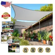 Rectangle Shape 8' x 14' UV Resistant Shade Sail - Outdoor Canopy Protection