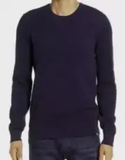 NWT Brax Men Navy Rick Hi-Flex Honeycomb Sweater Size XL