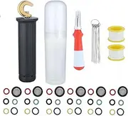 Meteor Blast Pressure Washer Maintaining and Improvement Kit Include Handle for Pressure Washer Gun and Pivoting Coupler, O-Ring Install-Removal Tool, Nozzle Cleaner, TPFE Tape, O-Ring and Filter