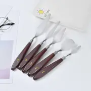 Artist Palette Spatula Scraper Set, 5Pcs, Stainless, For Artist Oil Painting