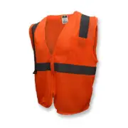 MEDIUM Orange ANSI CLASS 2 Reflective Tape/ High Visibility Safety Vest