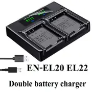 USB Battery Charger For Nikon EN-EL22 Nikon 1 Coolpix A P950 P1000 J4 S2 HM-29