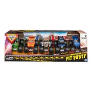 5 Pack Monster Jam Pit Party 1:64 Scale Truck Set