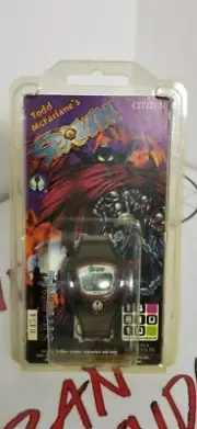 Super Rare Todd McFarlanes SPAWN CITIZEN watch New with Tags 1998 Dark Red?