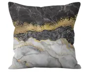 Pillow Case Gold Marble Texture Home Cushion Pillow Case Pillow Cushion