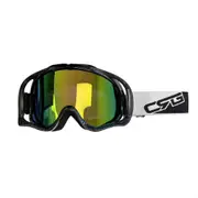 TDR Adult Goggles - Windproof, UV400 Protection, Adjustable Straps for Skiing, Snowboarding, Snowmobile, Motorsports, UV Snow Ski and Safety Glasses for Outdoor Sports, Unisex Fit (Black)