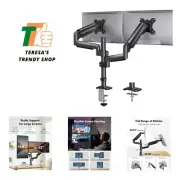 Dual Monitor Mount up to 32 inches Screens, Taller Monitor Stand Hold 19.8lbs...
