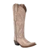 Circle G By Corral Ladies Sand Cowhide Leather Western Boots L6116