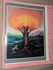 Vintage Unicorn Blank greeting card The Tree Of Light By James Yax